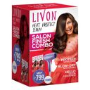 Livon Heat Protect Serum,For Protection Upto 250°C, 2X Less Hair Breakage & SYSKA Hair Dryer, Pack of 2 Serums Each 100 ml...