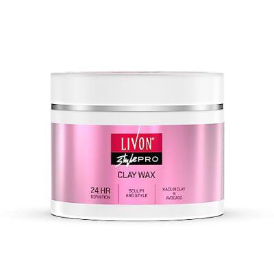 Livon Style Pro Hair Clay Wax for Women & Men | Sculpt & Style with Matte finish |24 Hour Definition| With Kaolin Clay & Avocado | All Hair Types | 100g