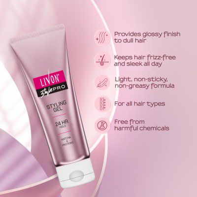 Livon Style Pro Hair Styling Gel | 24-Hour Hold, 100 ml