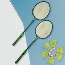 LIVOX Badminton Racquet Set of 2 And 6 Shuttle Cock Badminton Kit Badminton Kit...