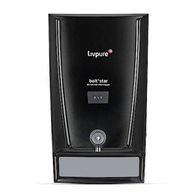 Livpure Bolt+ Star, 80% Water Savings, RO+In Tank UV+UF+Min+Copper+ 7 L Tank, Water Purifier