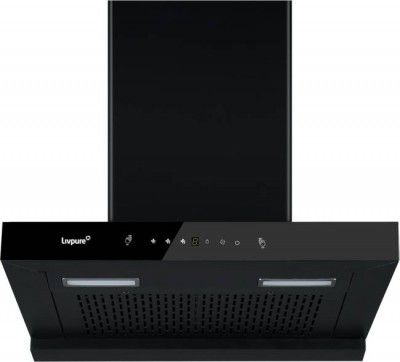 LIVPURE Evora-75 Auto Clean Wall Mounted Chimney  (Black 1350 CMH)