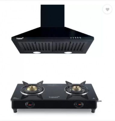 LIVPURE LIV-AIRIS-60+LIV-ZENO-2B COMBO Wall Mounted Chimney  (Black 1000 CMH)