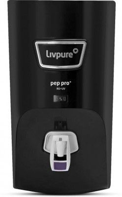 LIVPURE PEP-PRO+BLACK 7 L RO + UV + TDS Water Purifier 7 STAGE ADVANCED PURIFICATION| (Black)