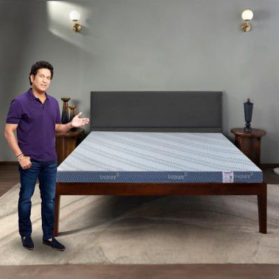 Livpure Smart Lumbar HR Foam Mattress| 3D Sleeptech Zones | Advanced Support with ComfortScience Tech| High GSM Certified Zipper Fabric | EGAPA Air Filter| Queen Bed (72x60x4) inch, 5 Years Warranty