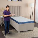 Livpure Smart Ortho PRO+ Memory Profile with S-Shape HR Foam Mattress| 5D Zones & COMFORTSCIENCE Tech with Embedded BIOCRYSTALS | High GSM Neon Fabric |Single Bed 72x36x6 inch, Washable Zipper Cover...