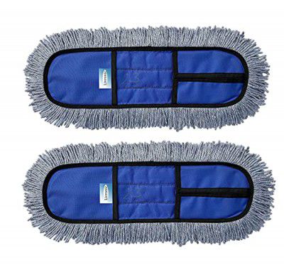 Livronic Plastic Wet & Dry Mop Refills For 18 Inch Mop Only (Blue) (18 Inch Refill 2 Pcs)