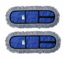 Livronic Plastic Wet & Dry Mop Refills For 18 Inch Mop Only (Blue) (18 Inch Refill 2 Pcs)...