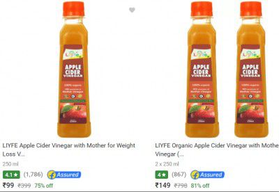 Liyfe Vinegar Upto 75% Off