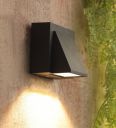 Liza Black Metal Outdoor Wall Light...