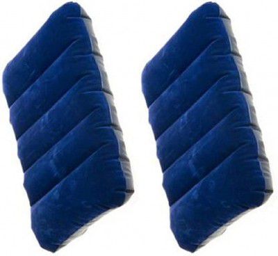Liznoriz Travel Air Inflatable Velvet Pillow - Set of 1