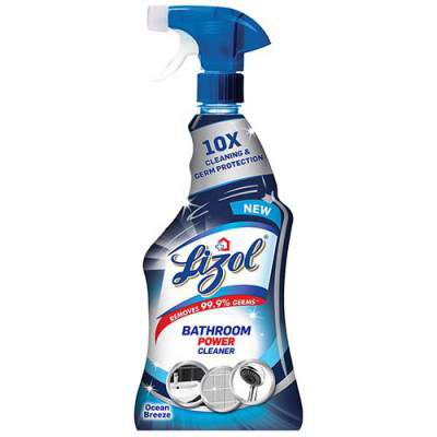 Lizol Bathroom Power Cleaner Liquid Spray - 450 ml | Removes 99.9% germs | Cleans Tap, Shower & Tiles
