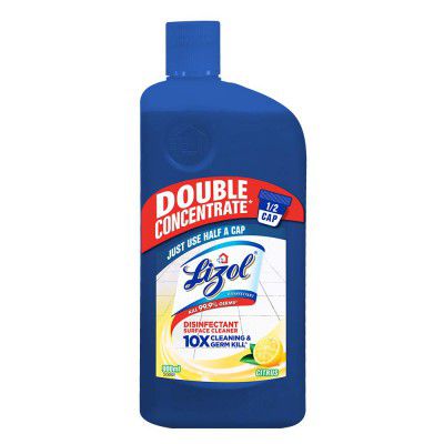 Lizol Double Concentrate Disinfectant Floor Cleaner Citrus - 900ml