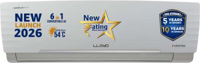 Lloyd 2026 Model 1 Ton 3 Star Split Inverter AC (GLS12I3AGGSR, White)