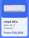 Lloyd ACs from Rs.26999 in Flipkart Big Billion Days Sale....