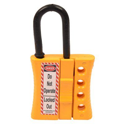 Lockout HASP De-Electric AK-SLDH-75Y Lock and hold (Pack of 10)