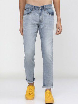 LOCOMOTIVE Men Skinny Fit Light Fade Clean Look Stretchable Jeans