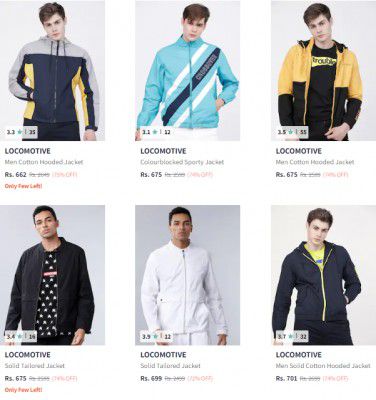 Upto 88% OFF - Locomotive Men's Jacket | Starts At ₹499