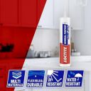 Loctite General Purpose GP silicone sealant, Indoor and outdoor use, Waterproofing, 260ml...