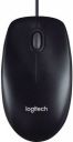 Logitech B100 Wired Ambidextrous Optical Mouse  (USB, Black)...