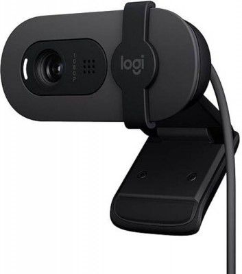 [Triple discount] Logitech Brio 100 2 HD Webcam with Built-In Microphone USB Connectivity  (Graphite)
