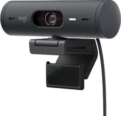 Logitech Brio 500 2 HD Webcam with Built-In Microphone USB Connectivity  (Graphite)