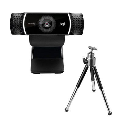Logitech C922 Pro Stream Webcam, HD 1080p/30fps or HD 720p/60fps