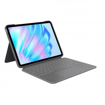 Logitech Combo Touch iPad Air 11-inch (M2, M3 & M4), iPad Air (5th gen) Keyboard Case - Detachable Backlit Keyboard with Kickstand - Oxford Grey
