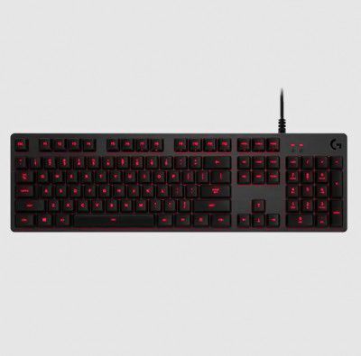 logitech G413 Carbon Wired Gaming Keyboard with Backlit Keys (Romer-G Tactile Mechanical Switches, Black)