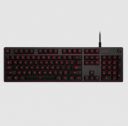 logitech G413 Carbon Wired Gaming Keyboard with Backlit Keys (Romer-G Tactile Mechanical Switches, Black)...