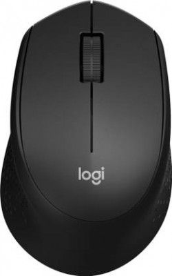 Logitech M331 Silent Plus, 1000 DPI Optical Tracking Wireless Ambidextrous Optical Mouse  (2.4GHz Wireless, Black)