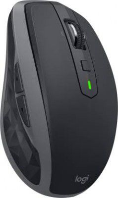 Logitech MX Anywhere 2S Multi-Surface with 4000 DPI, Hyper-Fast Scrolling and 7 Customisable Buttons Wireless Optical Mouse with Bluetooth  (Black)