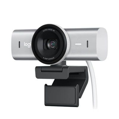 [Extra RS 7181 Off] Logitech Mx Brio Ultra Hd 4K Collaboration and Streaming Digital Webcam, 1080P at 60 Fps, Dual Noise Reducing Mics, Show Mode, USB-C, Webcam Cover, Works with Microsoft Teams, Zoom