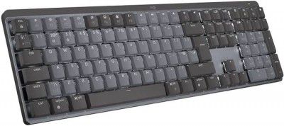 Logitech MX Keys Mechanical Wireless Standard Multi-device Keyboard Compatible with Desktop (Black, Dark Grey)