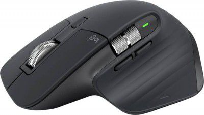 Logitech MX Master 3s Wireless Ambidextrous Touch Mouse with Bluetooth  (2.4GHz Wireless, Bluetooth, Graphite)