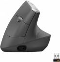 Logitech MX Vertical Ergonomic Optical Mouse (Bluetooth, 2.4GHz Wireless, Black)...