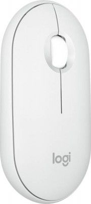 Logitech Pebble 2 M350s Wireless Ambidextrous Optical Mouse with Bluetooth  (White)