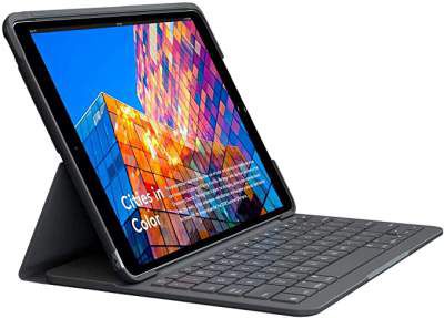 Logitech Slim Folio for iPad Air (3rd Generation) Keyboard Case (Model: A2123, A2152, A2153, A2154) with Integrated Wireless Keyboard (Graphite)