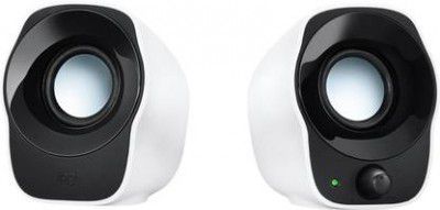 Logitech Z120 Compact Stereo USB Powered 2 W Laptop/Desktop Speaker (Black, White, 2.0 Channel)