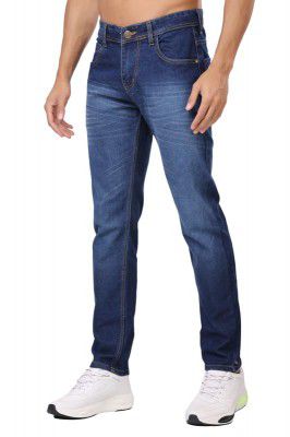 London Hills Men's Regular Fit Mid Rise Denim Jeans