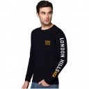 London Hills Printed Men's Round Neck Black T-Shirt...