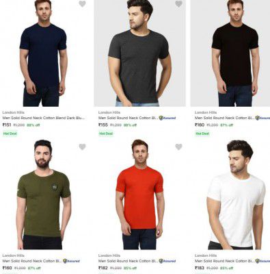 London Hills T-Shirts starting at ₹151