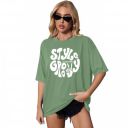 London Hills Women's Cotton Oversized Fit T-Shirt...