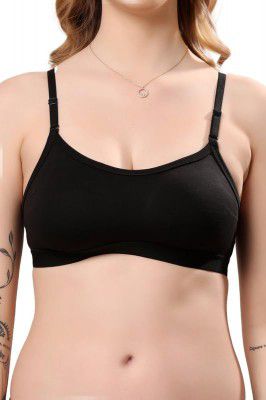 London Hills Women's Cotton Sports Bra for Slip-On Active Bra