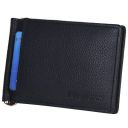 LONGHORNS Genuine Leather Money Clip Wallet with RFID Protection and Card Holder Slots-Black...