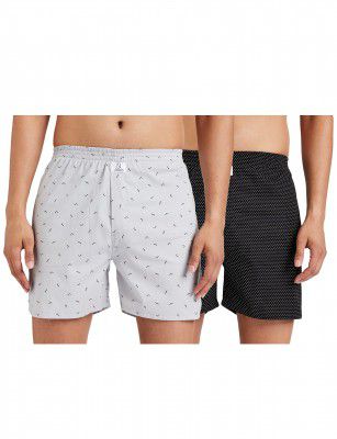 Longies Mens Printed Boxers (Pack of 2)