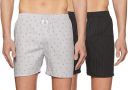 Longies Mens Printed Boxers (Pack of 2)...