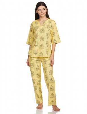 Longies Women's Rayon Solid Night Suit