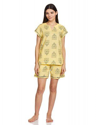Longies Womens Regular Kurti+Short Set