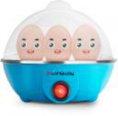 Longway Boiler for Steaming Cooking & Boiling 350 W Egg Cooker (Blue, 7 Eggs)